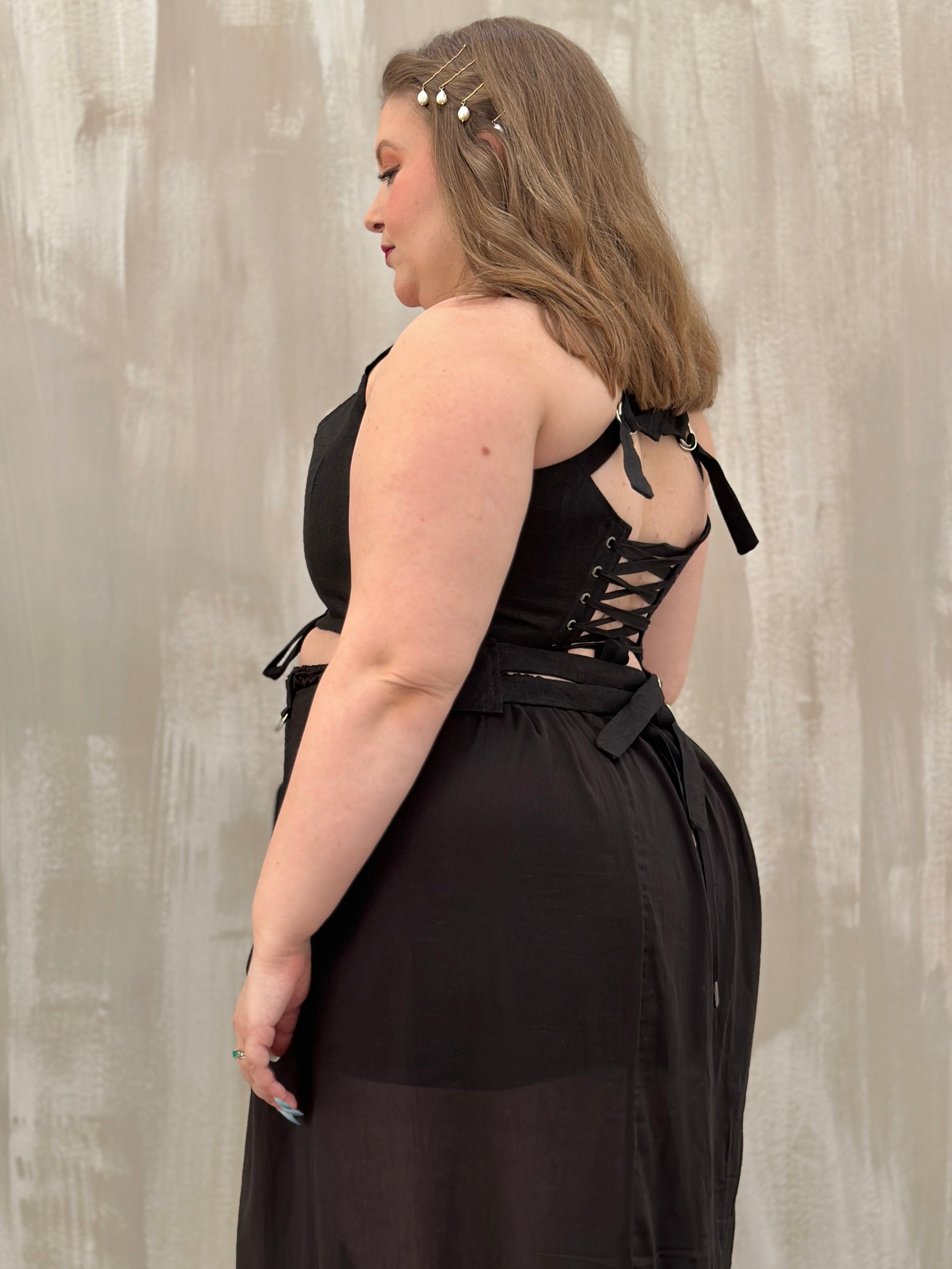 Sample Sale: Linen Garter/Belt for Skirts (Size I)