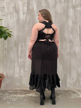 Semi-Sheer Petticoat Skirt (Black)
