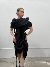 Sample Sale: Mythic Cowl in Fleece (Black, up to 46" Shoulder)