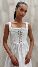 Caterina Stays Gown in White Broderie