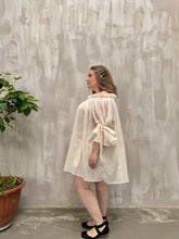 Paperbag Tunic in Cotton Voile (Parchment)