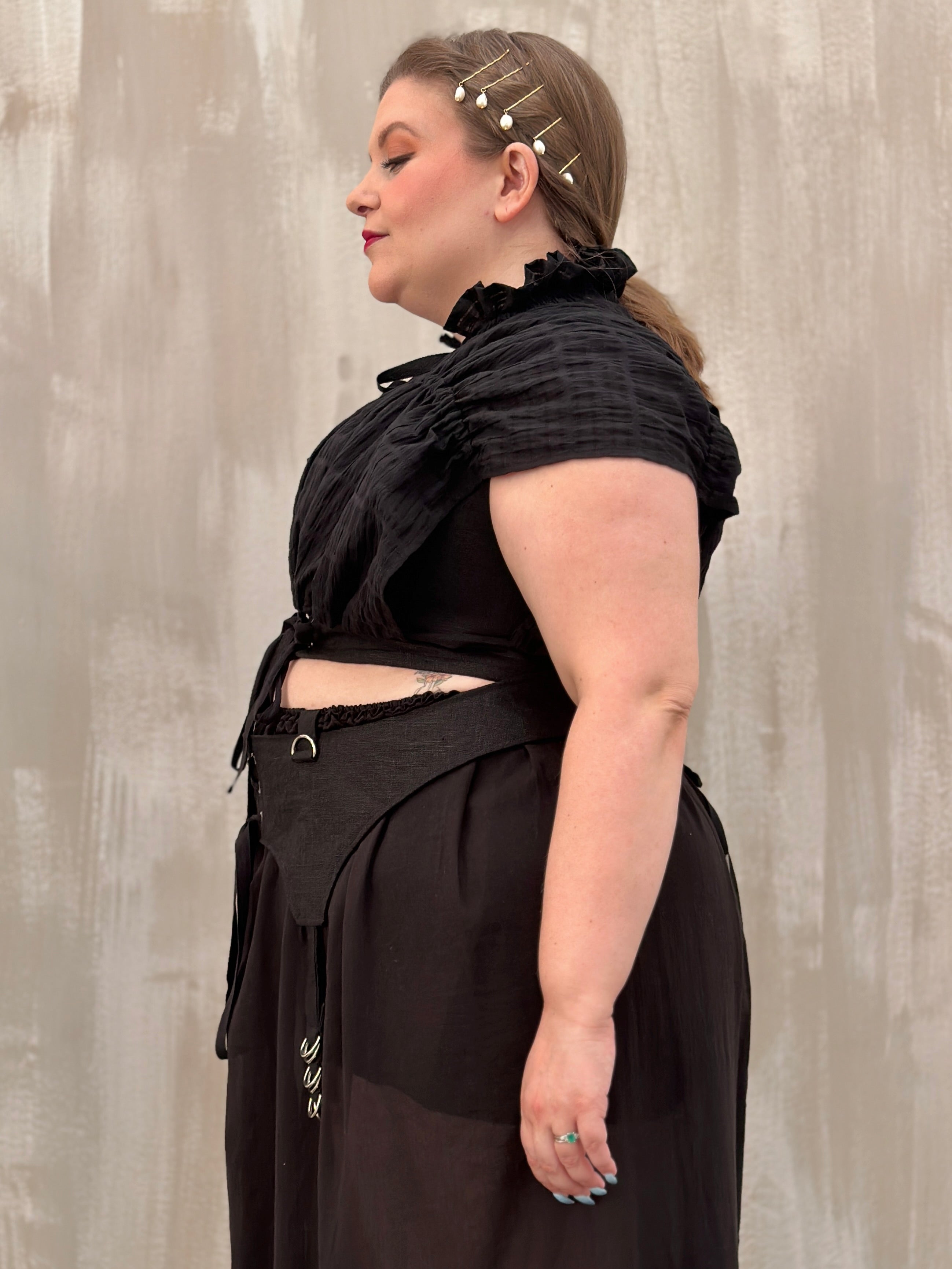 Sample Sale: Linen Garter/Belt for Skirts (Size I)