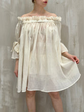 Paperbag Tunic in Cotton Voile (Parchment)