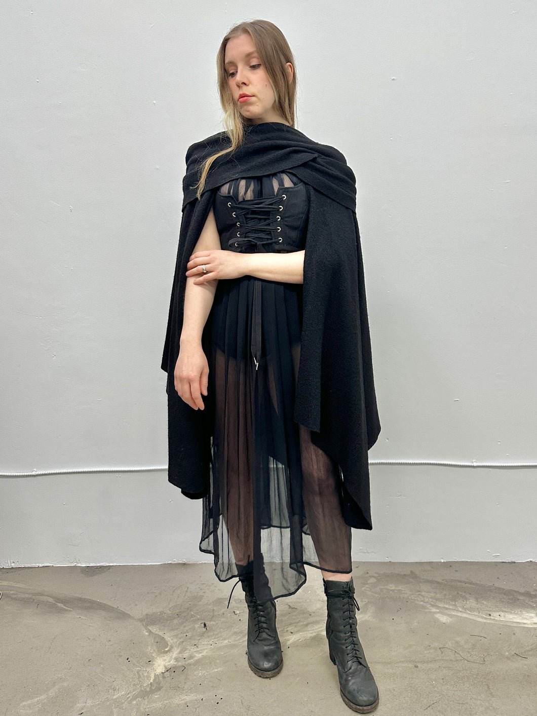 Sample Sale: Mythic Cape in Boiled Wool (up to 41