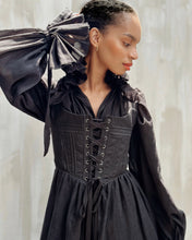Alchemist Chemise in Black Cotton Gauze