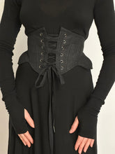 "Eco" Semi-Sheer Maxi Dress w/Thumbhole Cuff in Soft Black (Pre-Order)