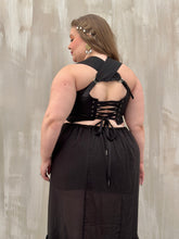 Semi-Sheer Petticoat Skirt (Black)