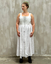 Caterina Stays Gown in White Broderie