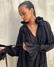 Maxi Alchemist Chemise in Black Cotton Gauze