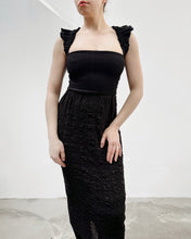 Sample Sale: Column Skirt in Crinkled Cotton (Size II & III)