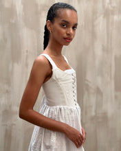 Caterina Stays Gown in White Broderie