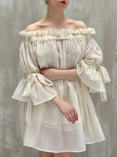 Paperbag Tunic in Cotton Voile (Parchment)