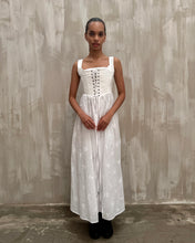Caterina Stays Gown in White Broderie