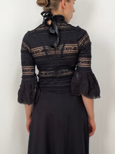 Sample Sale: Lace High Collar Top w/Half Sleeve (S)