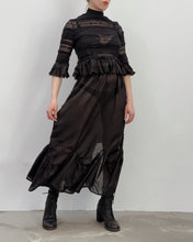 Sample Sale: Lace High Collar Top w/Half Sleeve (S)