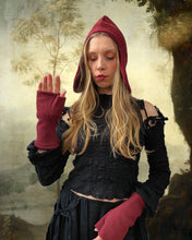 Fingerless Gloves in Ribbed Fleece