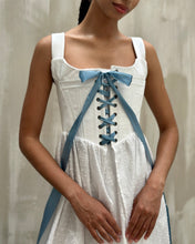 Caterina Stays Gown in White Broderie