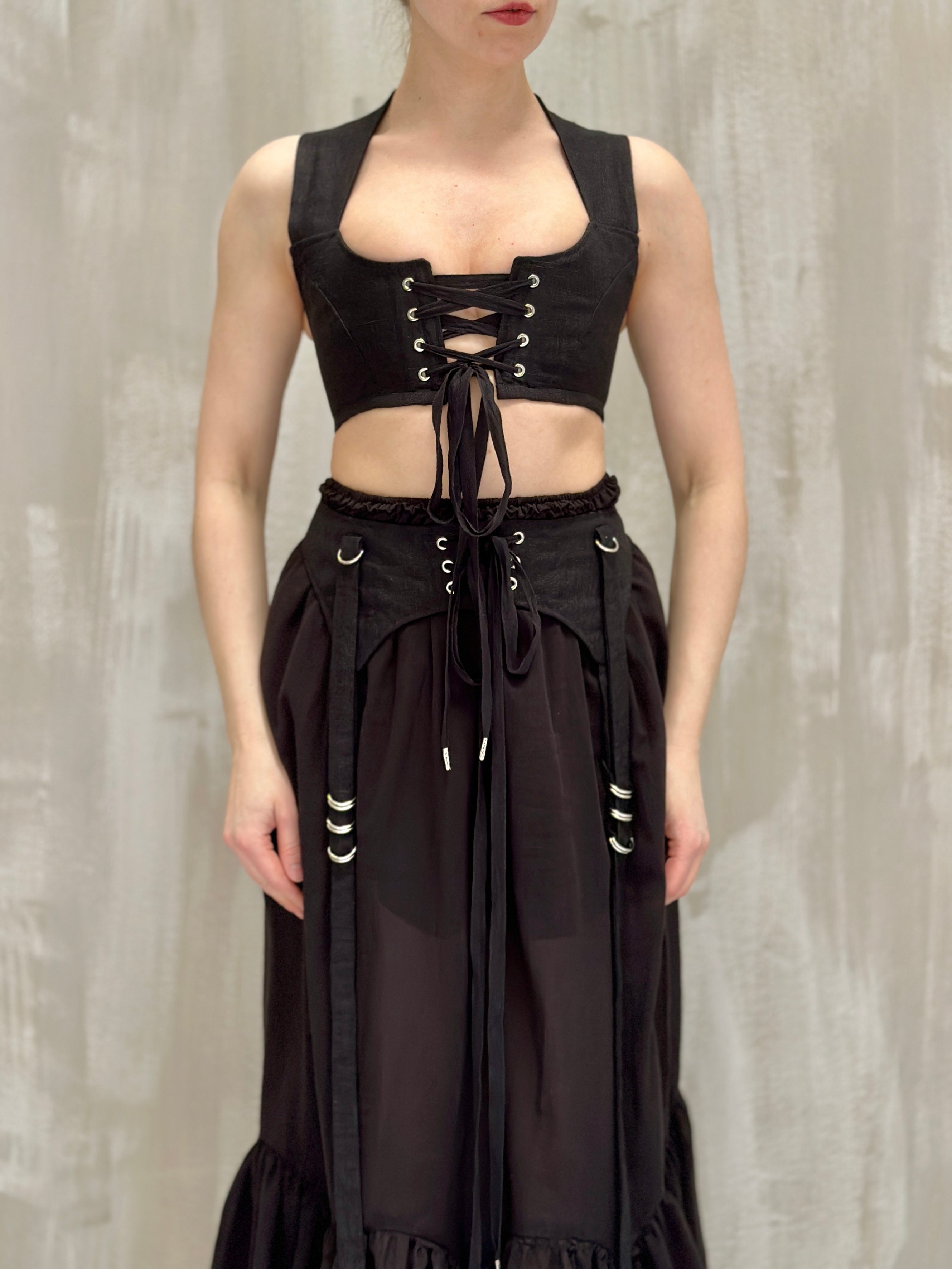 Sample Sale: Linen Garter/Belt for Skirts (Size I)