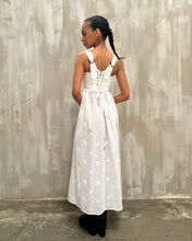 Caterina Stays Gown in White Broderie
