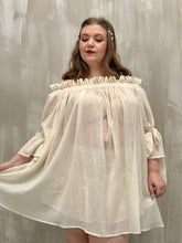 Paperbag Tunic in Cotton Voile (Parchment)