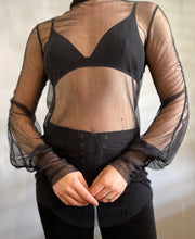 Silk Tulle Sheer Hourglass Tunic